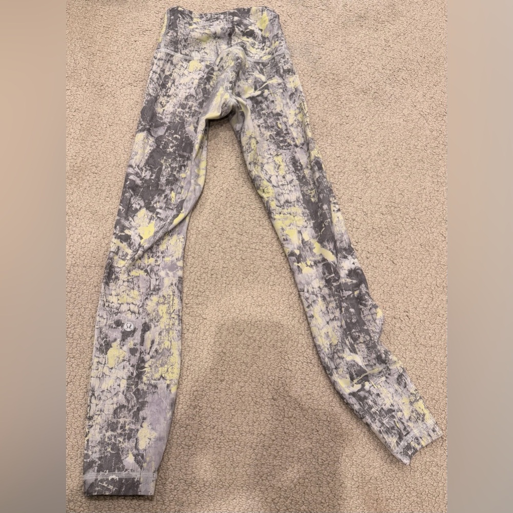 lululemon athletica Kids Leggings in Gray and Yellow